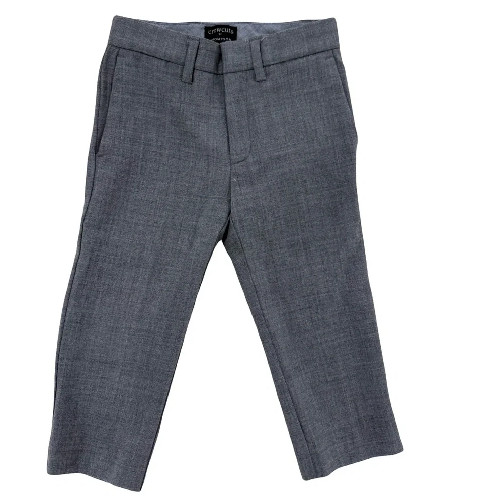 Crewcuts J.Crew Thompson Boys Size 2 Formal Set Shirt Pants Bow Tie Suspenders